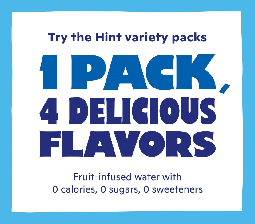 1 pack, 4 delicious flavors. 0 calories, 0 sugars, 0 sweeteners