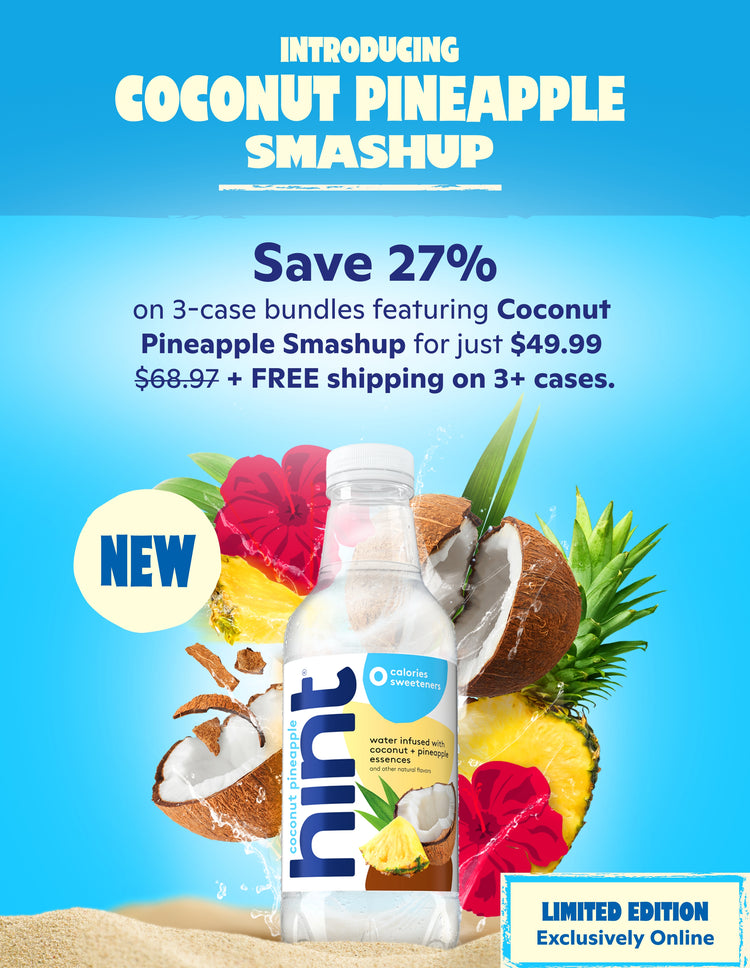 <h1> Introducing Coconut Pineapple Smashup</h1> <h2> </h2> <p><br> Save 27% on 3-case bundles featuring Coconut Pineapple for just $49.99 + FREE shipping </p>