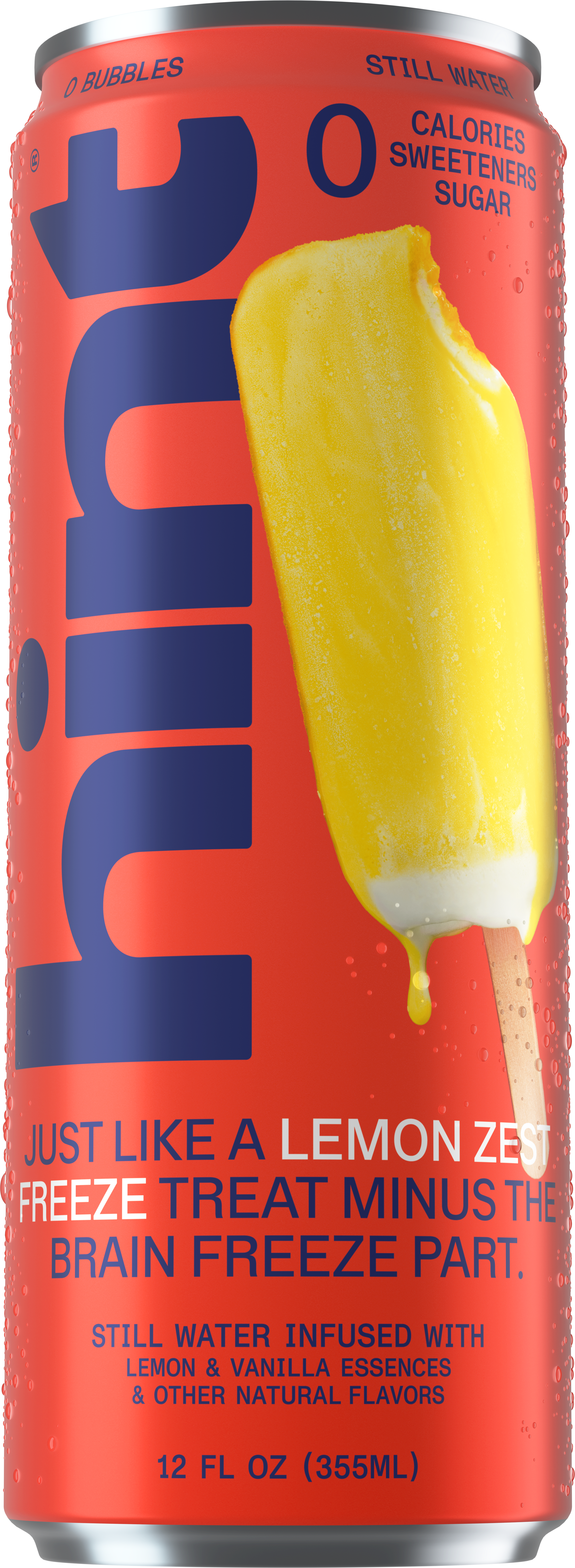 hint® Lemon Zest Freeze water - 12 pack 12oz still cans