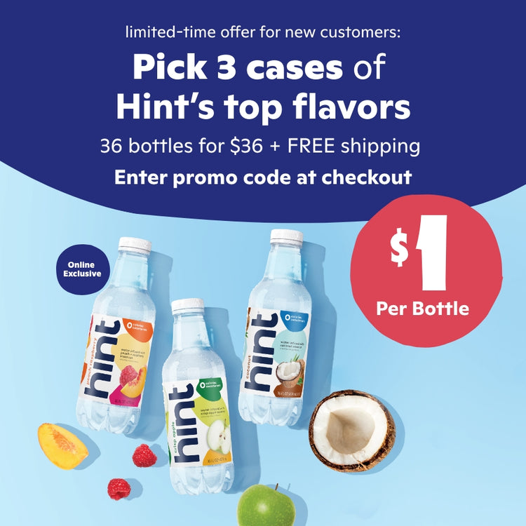 Mix & Match 3 cases 12 bottles per case. New customers only. Enter promo code 36MAIL at checkout.