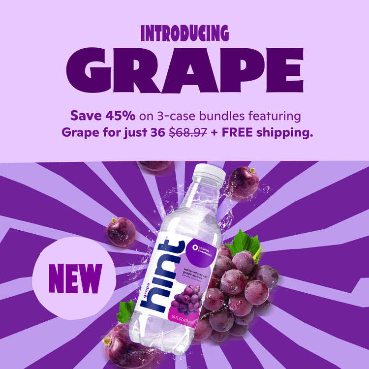 <h1>Save 45% on new GRAPE! <br> Get 3 case bundles for $36+ FREE shipping</h1> <p></p>