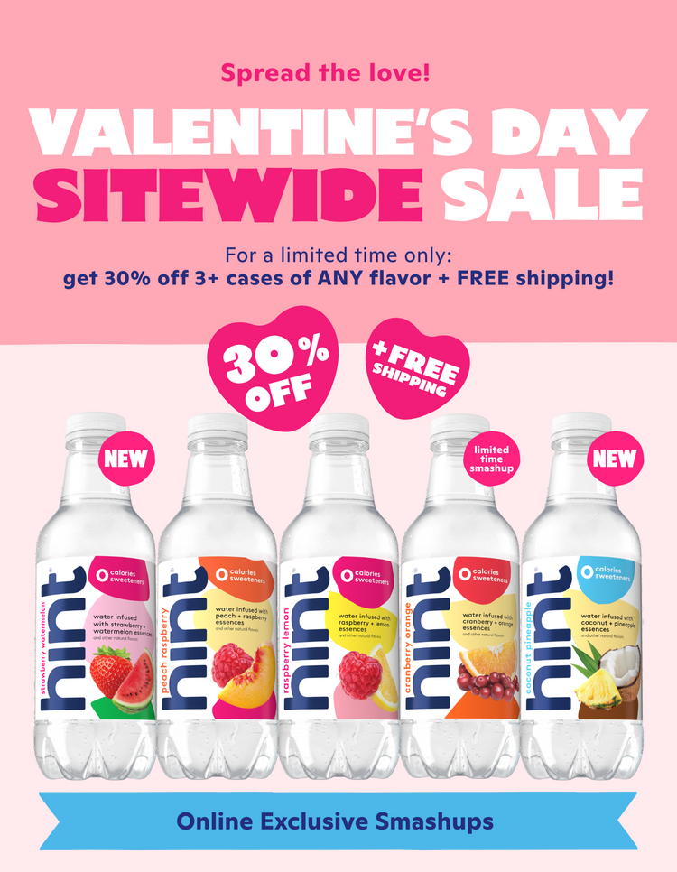 Valentine's Day Sitewide sale. 30% off 3+ cases and free shipping