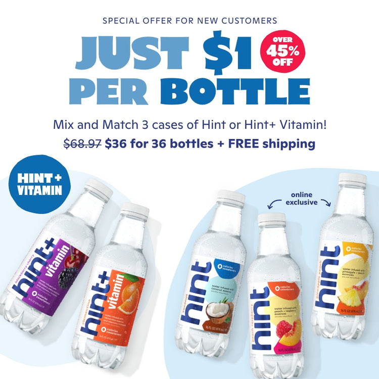 Mix & Match 3 cases Twelve 16-oz. bottles per case. Includes FREE shipping.