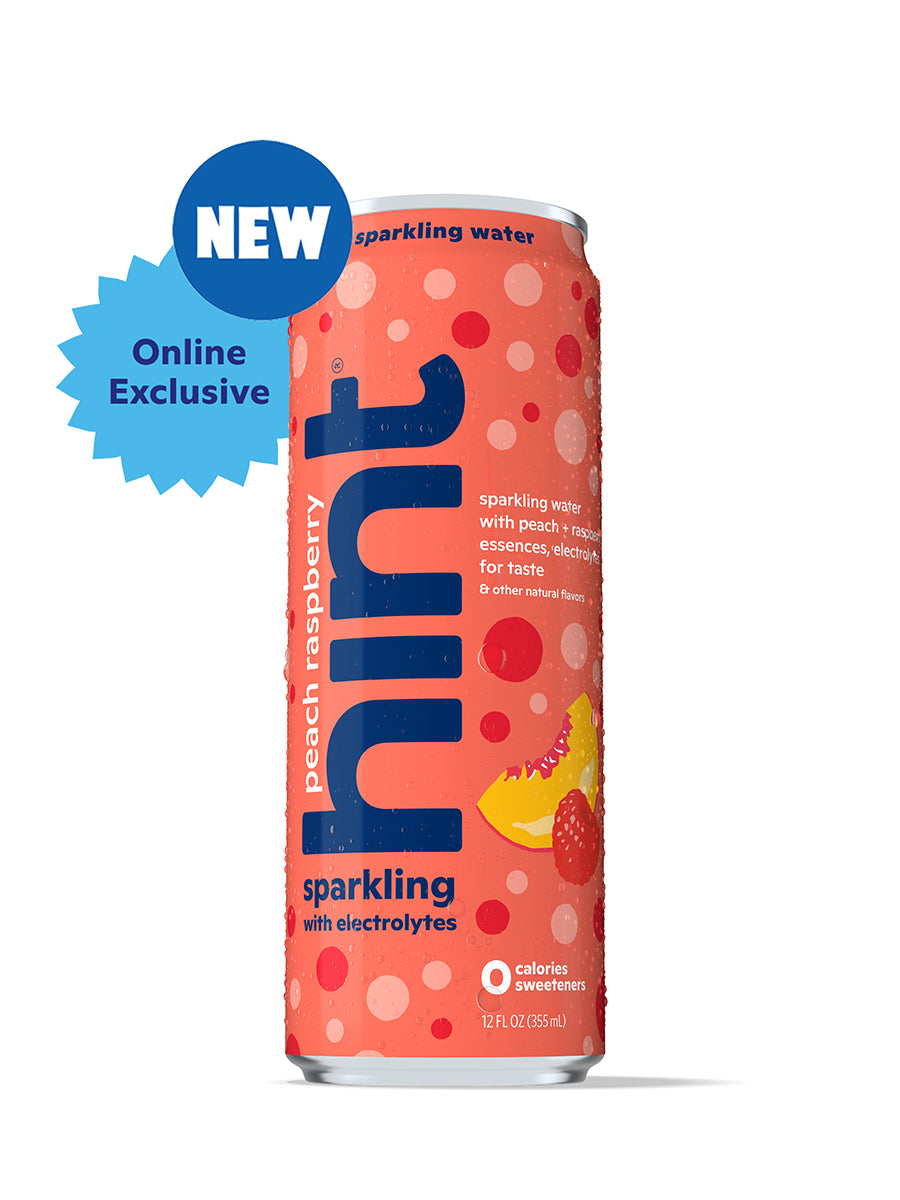 hint sparkling with electrolytes - peach raspberry