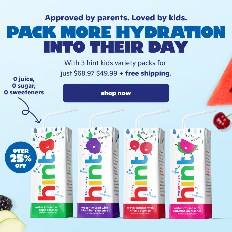 3 Hint Kids Variety Packs for $49.99 + FREE shipping.