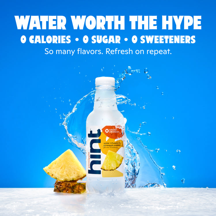 Water worth the hype. 0 calories, 0 sugar, 0 sweeteners. So many flavors. Refresh on repeat.