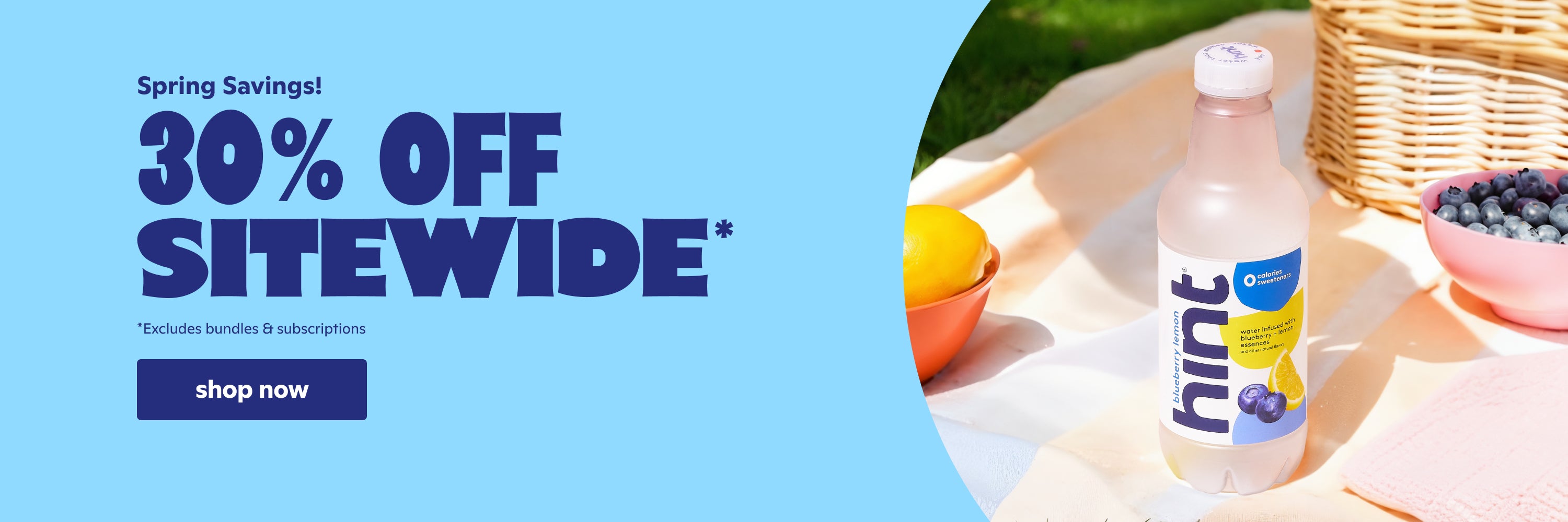 Spring sale!
30% off all flavors*
Excludes bundles & subscriptions. 
Shop now.