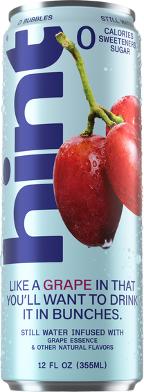 hint® Grape water - 12 pack 12oz still cans