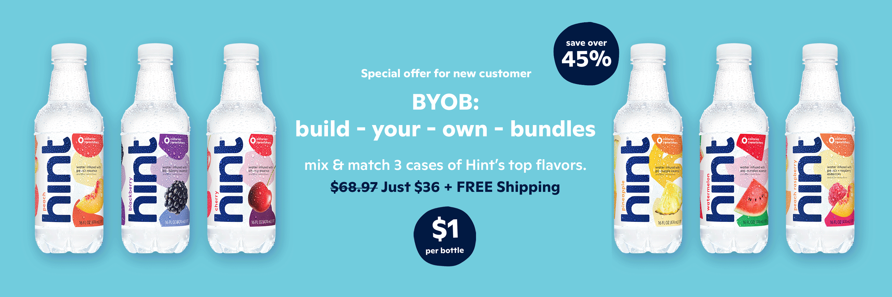 Mix & Match 3 cases 12 bottles per case. Enter promo code TIKTOK at checkout.
