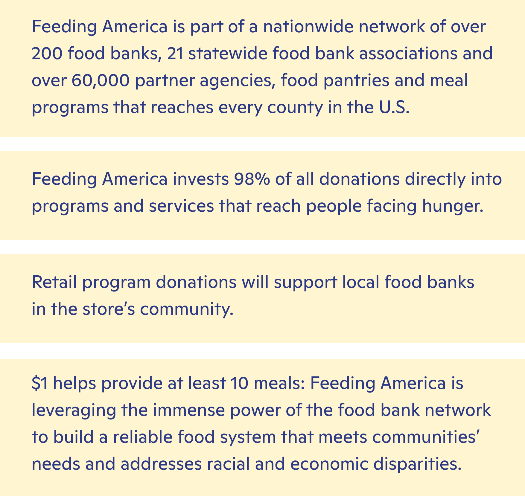 Feeding America Supports Local Communities