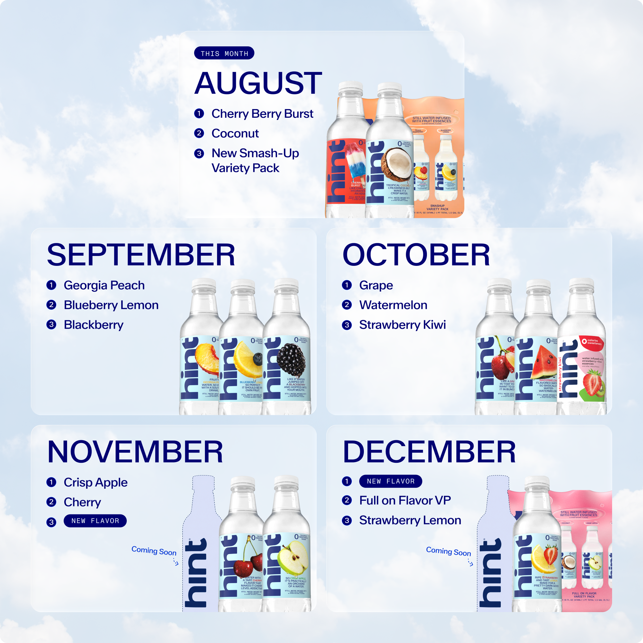 hint® Flavors of the Month Bundle Subscription - August 2026