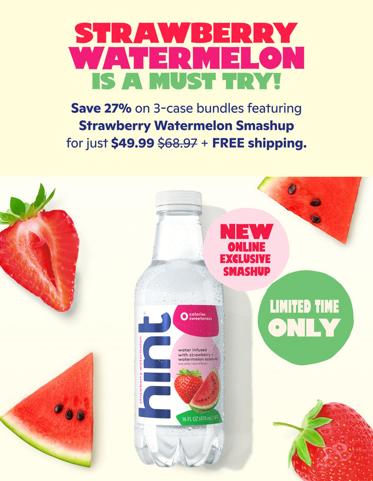 <h1> Strawberry Watermelon is a must try!</h1> <p><br> Save 27% on 3 cases bundles featuring Strawberry Watermelon! <br> Get 3 case bundles for $49.99 + FREE shipping </p>