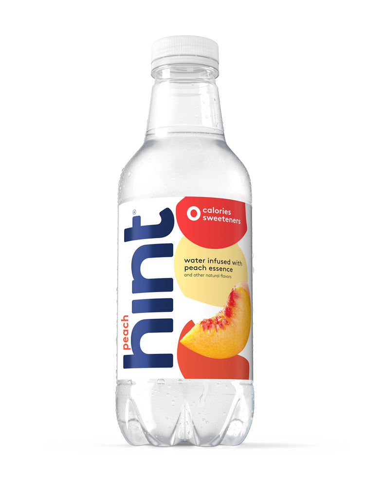 Peach Flavored Water 16 oz Unsweetened Hint