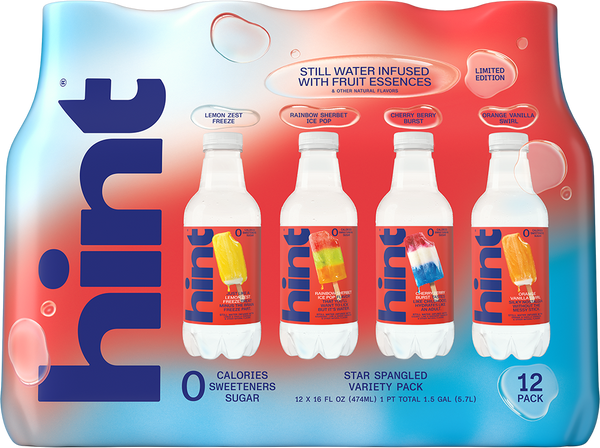 hint® Lemon Zest Freeze water - 12 pack 12oz still cans