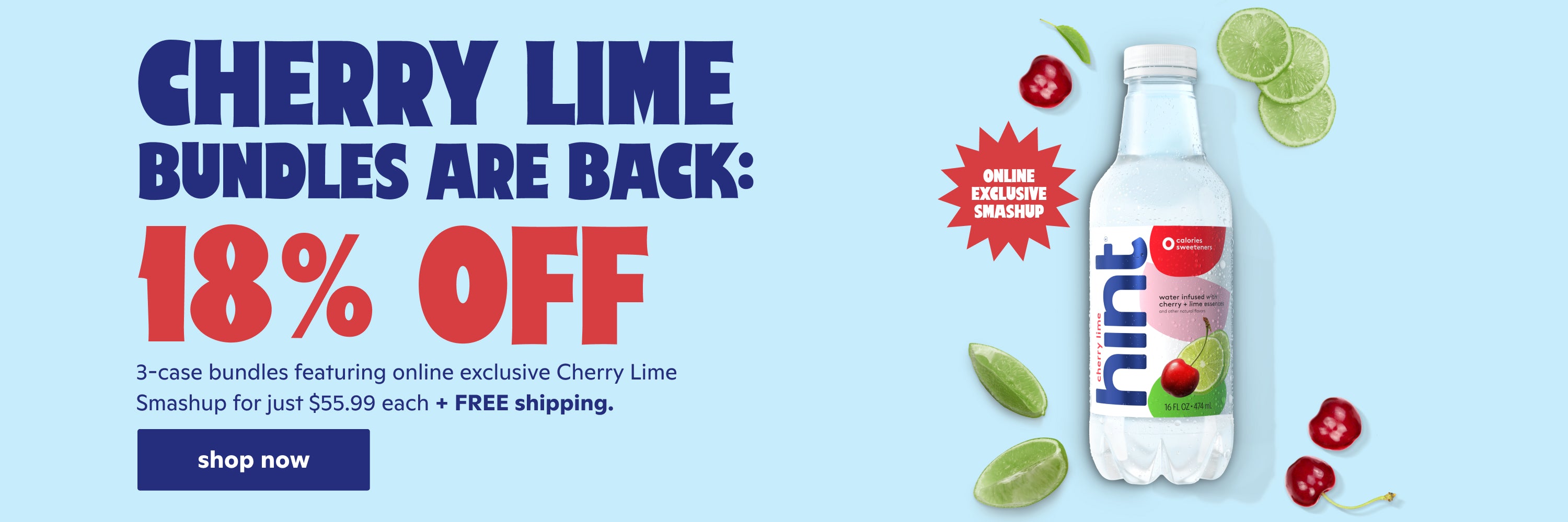 18% off cherry lime bundles + FREE shipping. Shop now.