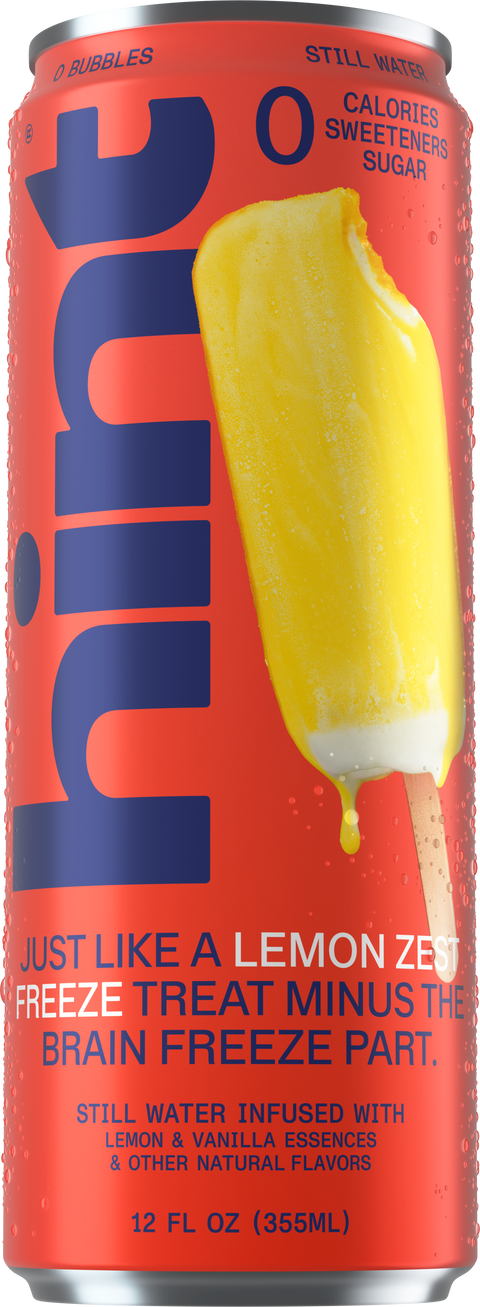 hint® Lemon Zest Freeze water - 12 pack 12oz still cans