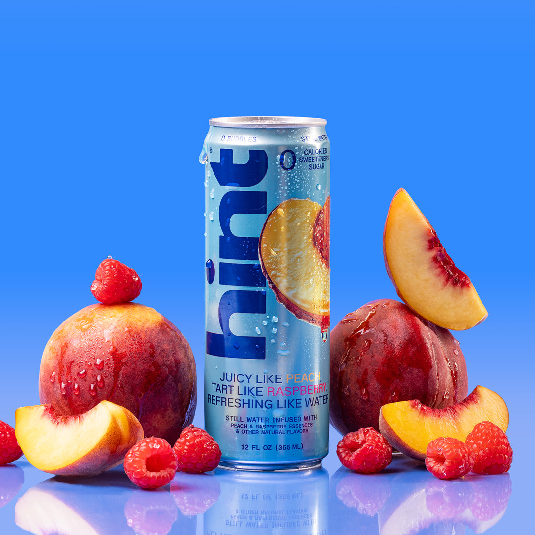hint® Peach Raspberry water - 12 pack 12oz still cans – drinkhint.com