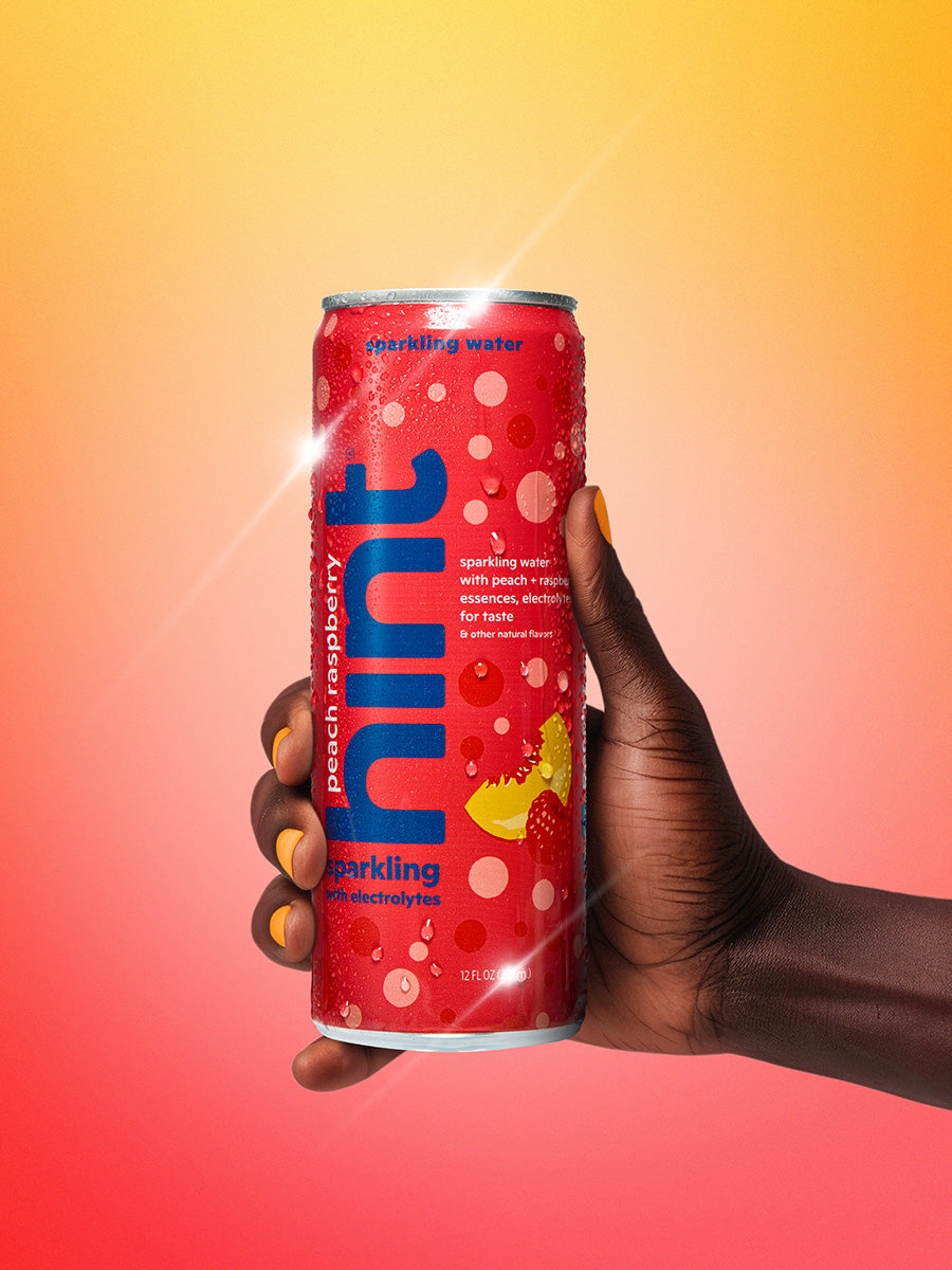Try now: hint sparkling with electrolytes - peach raspberry