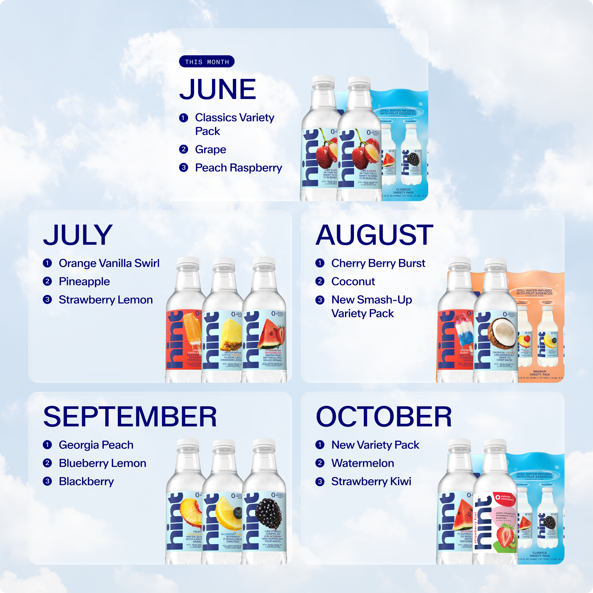 hint® Flavors of the Month Bundle Subscription - June 2026