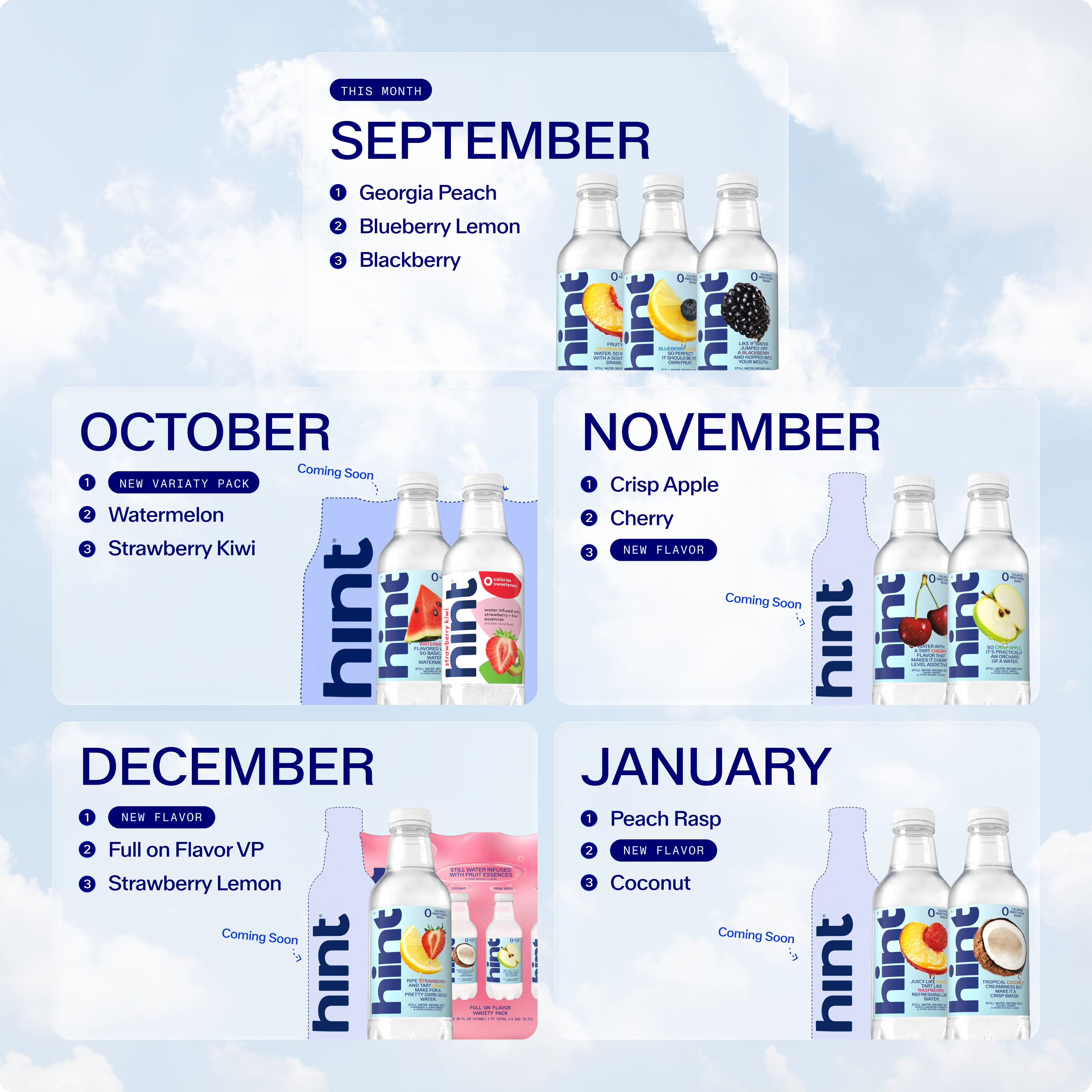 hint® Flavors of the Month Bundle Subscription - September 2026