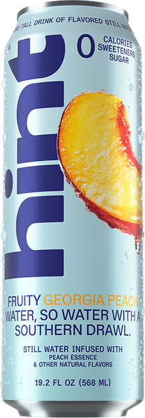 hint® Georgia Peach water - 12 pack 19.2oz still cans