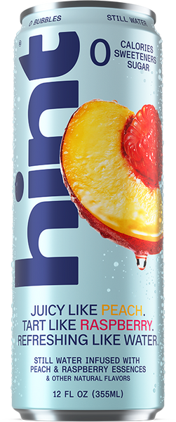 hint® Peach Raspberry water - 12 pack 12oz still cans – drinkhint.com