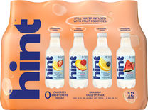12-pack of Hint Water Smashup Variety featuring Strawberry Lemon, Peach Raspberry, Blueberry Lemon, and Strawberry Watermelon flavors